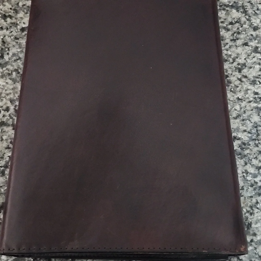 Bally Made In Italy Mens Brown Leather Executive Portfolio Briefcase Vintage